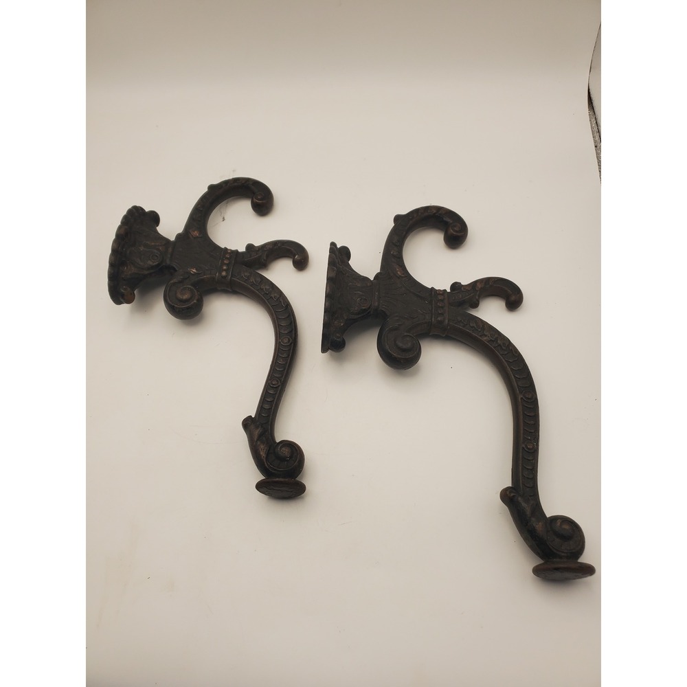 Matching Pair Antique Victorian Hall Tree Hooks